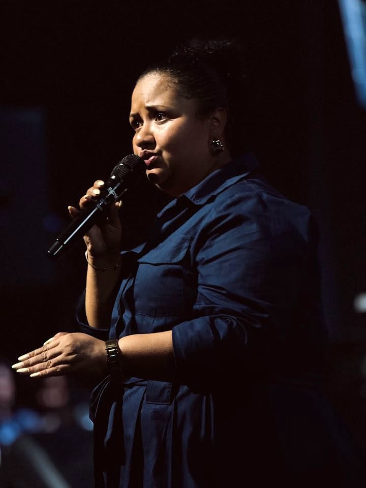 Prophetess Tanya Stevenson ministering at Awaken Church